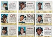 1963 Post Cereal Cards Lot of (9) - Numbered at the Top