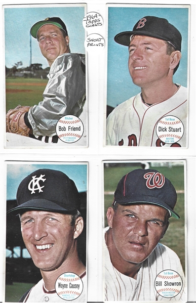 1964 Topps Giants Lot of (4) - All are Short Prints