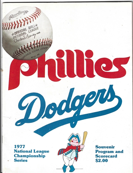 1976 - 77 - 80 Philadelphia Phillies Lot of (3) NLCS Programs