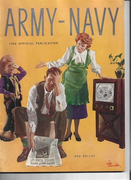 1950 Army vs. Navy College Football Program 