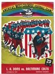 1947 Baltimore Colts (AAFC) vs. LA Dons Official Program at Baltimore
