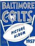 1957 Baltimore Colts (NFL) Picture Album with Johnny Unitas