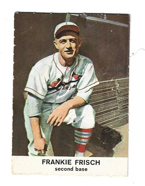 1961 Frankie Frisch (HOF) Golden Press Baseball Card