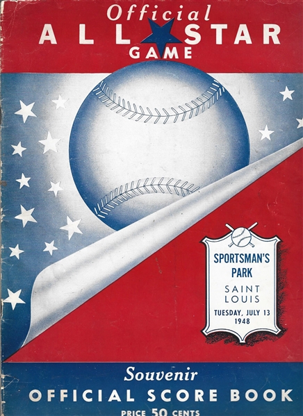 1948 MLB All-Star Game Program at St. Louis 