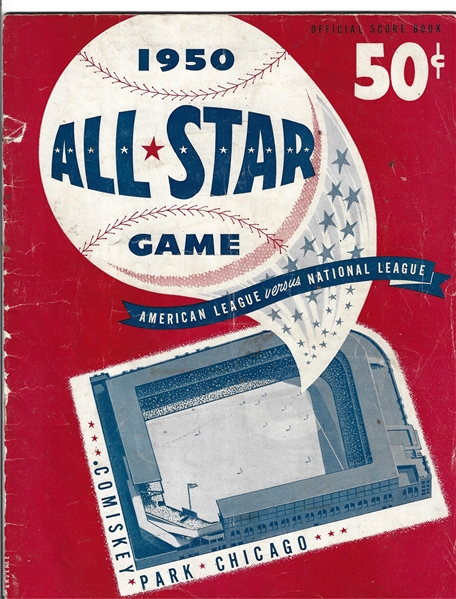 1950  MLB All-Star Game Program at Chicago