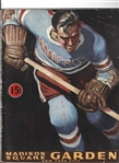 1942-43 NY Rangers (NHL) vs. Montreal Canadiens Hockey Program at MSG