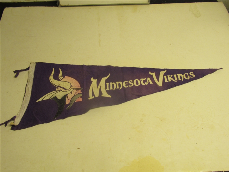 C. 1961 (1st Year of the Franchise) Minnesota Vikings (NFL) Full Size Felt Pennant