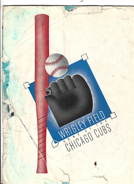 1938 World Series (Chicago Cubs vs. NY Yankees) Official Program at Wrigley Field