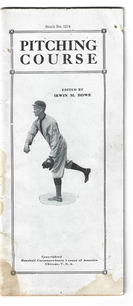 1912 Walter Johnson (HOF) Pitching Course Instructional Booklet