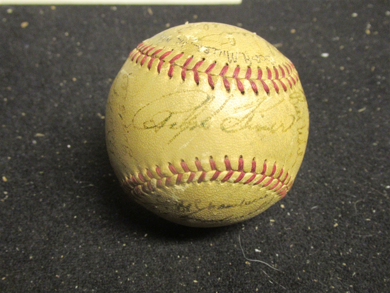 1950 Pittsburgh Pirates (NL) Autographed Team Baseball with Ralph Kiner