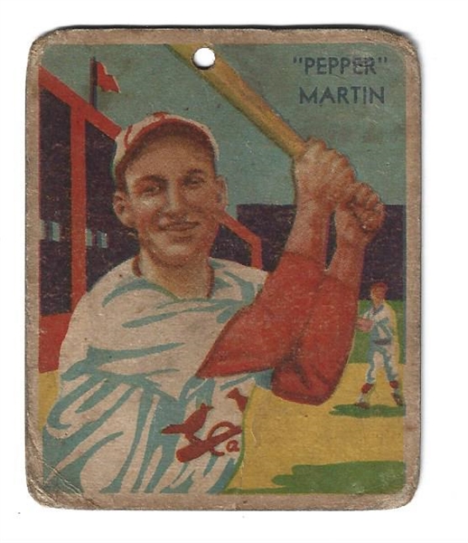 1935 Diamond Stars Pepper Martin (St. Louis Cardinals) Baseball Card