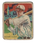 1935 Diamond Stars Irving Burns Baseball Card