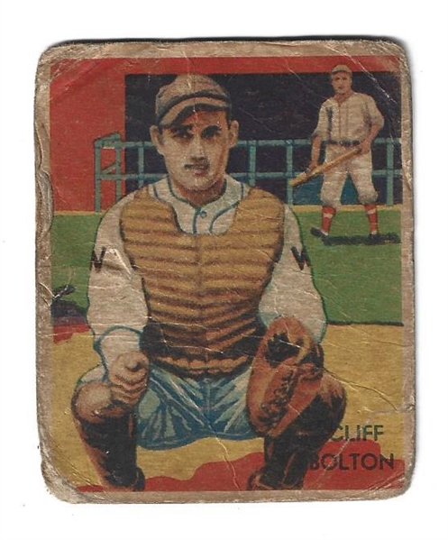 1935 Diamond Stars Cliff Bolton (Senators) Baseball Card