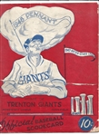 1948 Trenton Giants (AA Affiliate of the NY Giants) Official Program with (14) Player Autographs