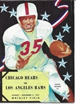 1951 Chicago Bears (NFL) vs. LA Rams Official Program at Wrigley Field