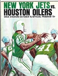 1967 NY Jets (AFL) vs. Houston Oilers Official Program at Shea Stadium