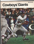 1968 Dallas Cowboys (NFL) vs. NY Giants Official Program at the Cotton Bowl