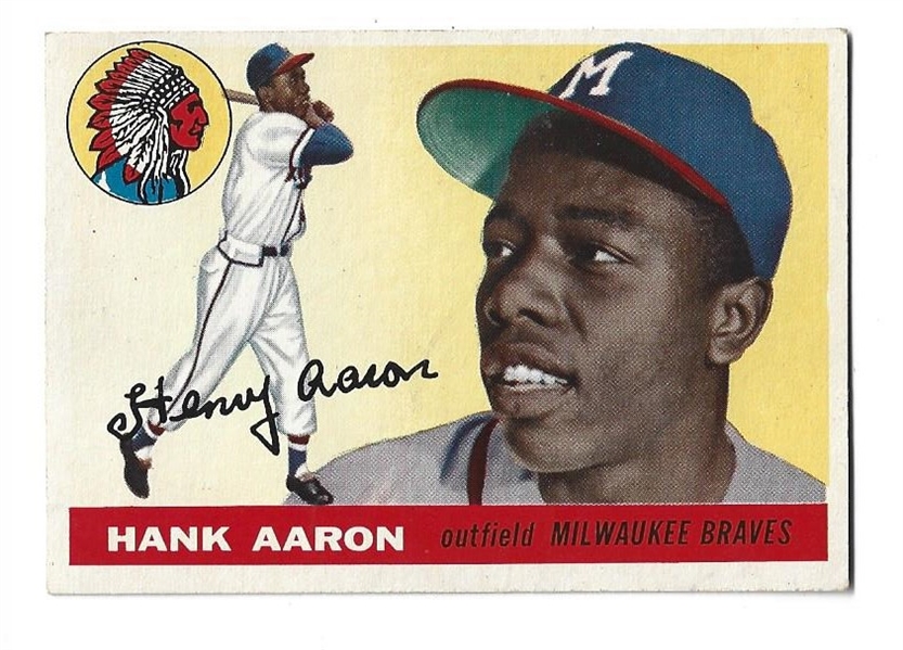 1955 Hank Aaron (HOF) Topps Baseball Card - Top Tier Card