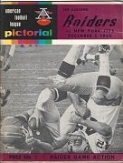 1966 Oakland Raiders (AFL) vs. NY Jets Official Program