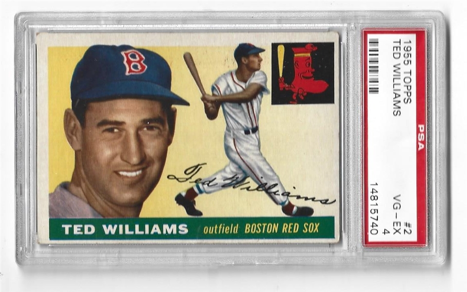 1955 Ted Williams (HOF) PSA Graded 4 Topps Baseball Card