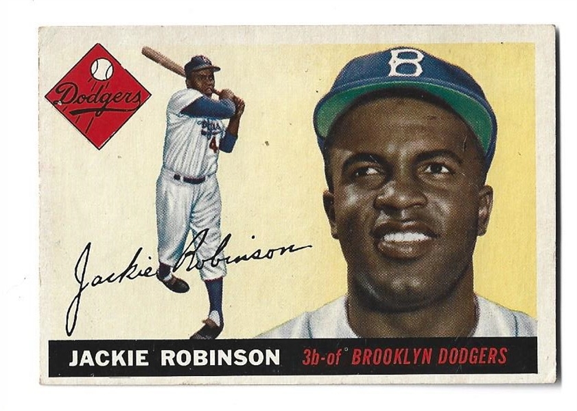 1955 Jackie Robinson (HOF) Topps Baseball Card 