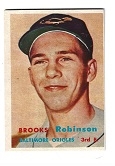 1957 Brooks Robinson (HOF) Topps Rookie Card