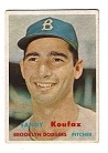 1957 Sandy Koufax (HOF) Topps Baseball Card