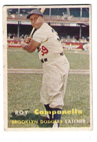 1957 Roy Campanella (HOF) Topps Baseball Card