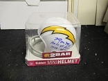 Ron Mix (HOF) San Diego Chargers Autographed  Riddell Mini Helmet