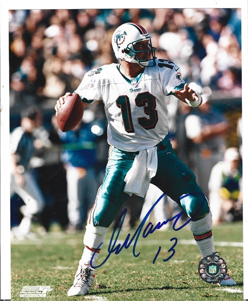 Dan Marino (HOF) Color Lot of (2) 8 x 10 Autographed Photos