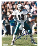 Dan Marino (HOF) Color Lot of (2) 8" x 10" Autographed Photos