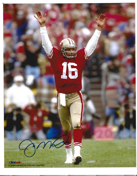 Joe Montana (HOF) 8 x 10 Autographed Color Photo