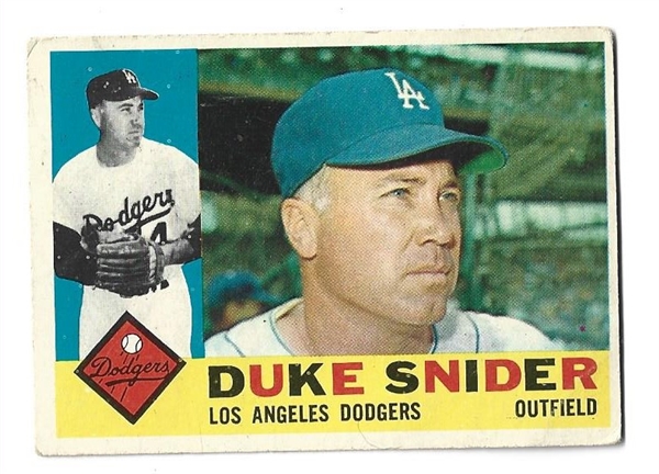 1960 Duke Snider (HOF) Topps Baseball Card