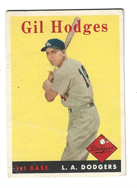 1958 Gil Hodges (HOF) Topps Baseball Card