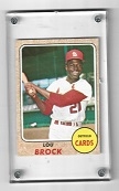 1968 Lou Brock (HOF) Topps High Number Card