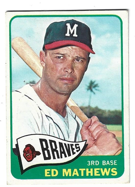 Eddie Mathews (HOF) Topps Baseball Card