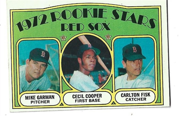 1972 Carlton Fisk (HOF) Topps Baseball Card