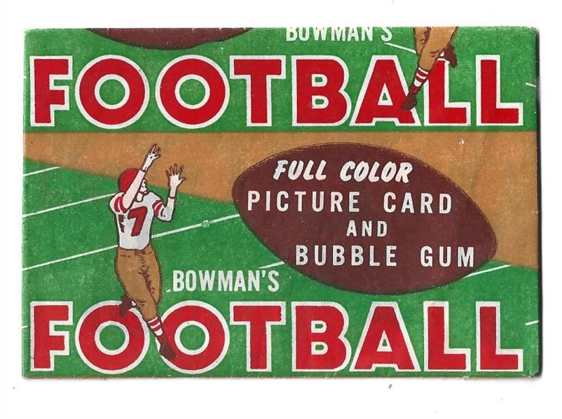 1954 Bowman Football Card Wrapper - Better Grade