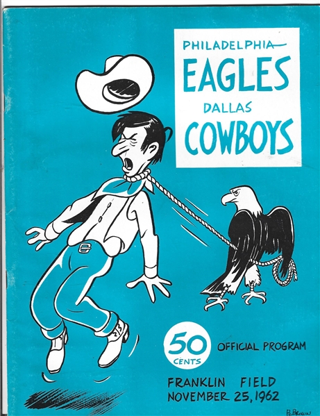 1962 Philadelphia Eagles (NFL) vs. Dallas Cowboys Official Program