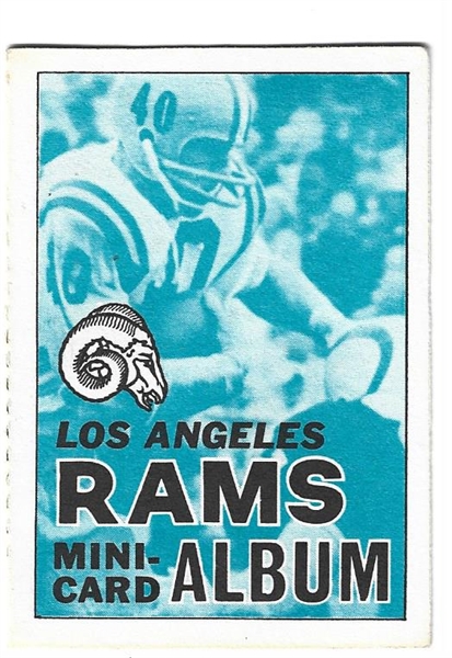 1969 LA Rams (NFL) Topps Stramp Booklet