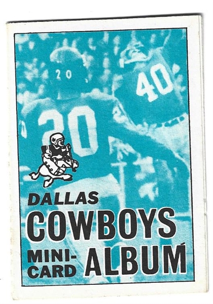 1969 Dallas Cowboys Topps Stamp Album Booklet