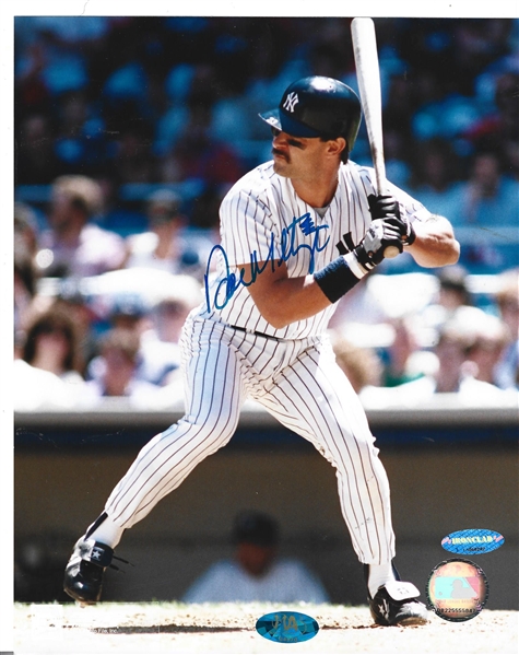 Don Mattingly (NY Yankees) Autographed Batting Stance Pose Photo