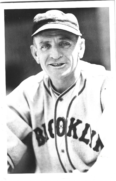 1940's Brace Photo Postcard - Casey Stengel (Brooklyn Dodgers) 