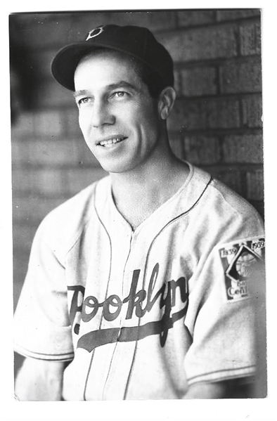 1940's Brace Photo Postcard - Lyn Lary (Brooklyn Dodgers) 