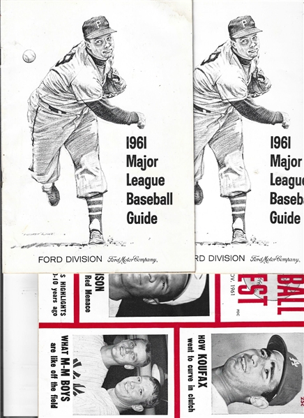 1950's - 60's Lot of (6) Various Baseball Publications - All Good Stuff