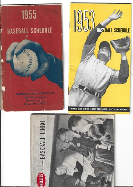 1950's - 60's Lot of (6) Various Baseball Publications - All Good Stuff