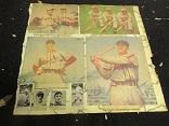 1949 & 1950 St. Louis Post Dispatch - Cardinals & Browns Color-Roto Panel of (4) 