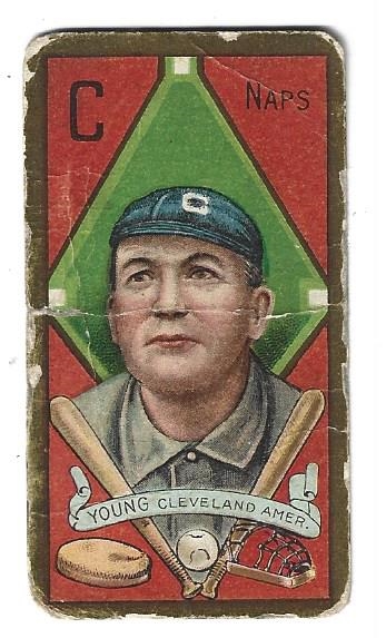 1911 Cy Young (HOF) T205 Gold Border Tobacco Card