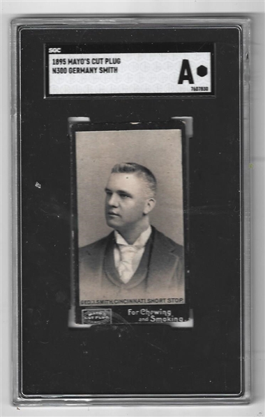 1896 Geo. Smith (Cincinnati) Mayo Cut Plug Tobacco Card SGC Graded Authentic (A)