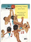 1957 Philadelphia Warriors (NBA) vs. Boston Celtics Official Program